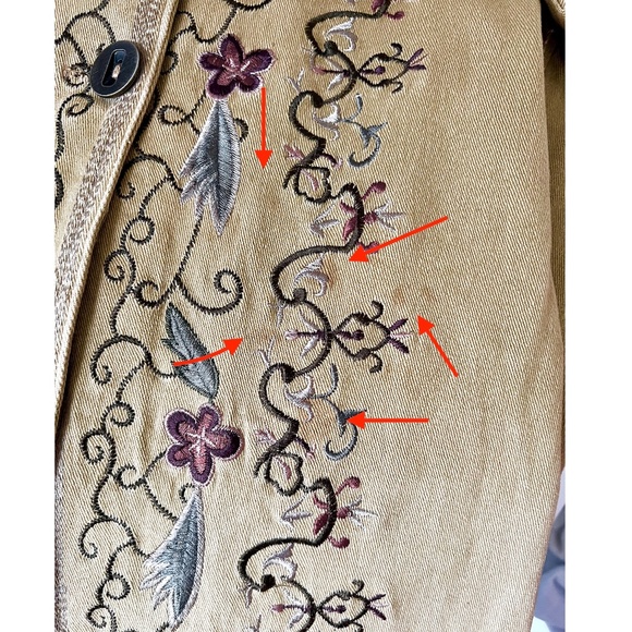 PAPARAZZI Embroidered Cotton Coat - XL - Picture 16 of 16